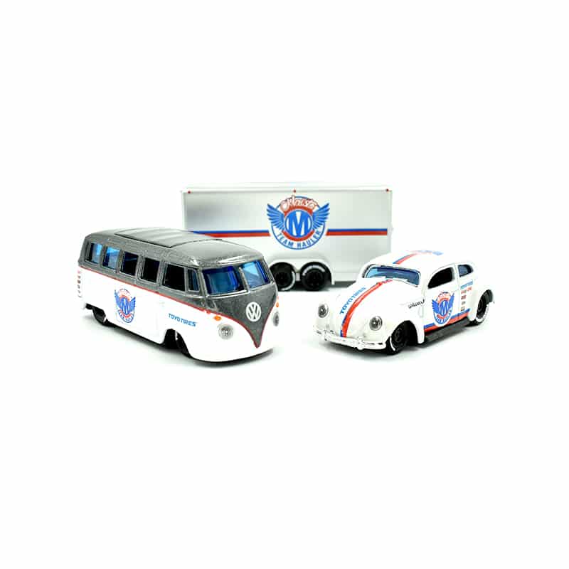 Maisto Design : Team Hauler VW Bug + VW T1 Samba + Biltransporter