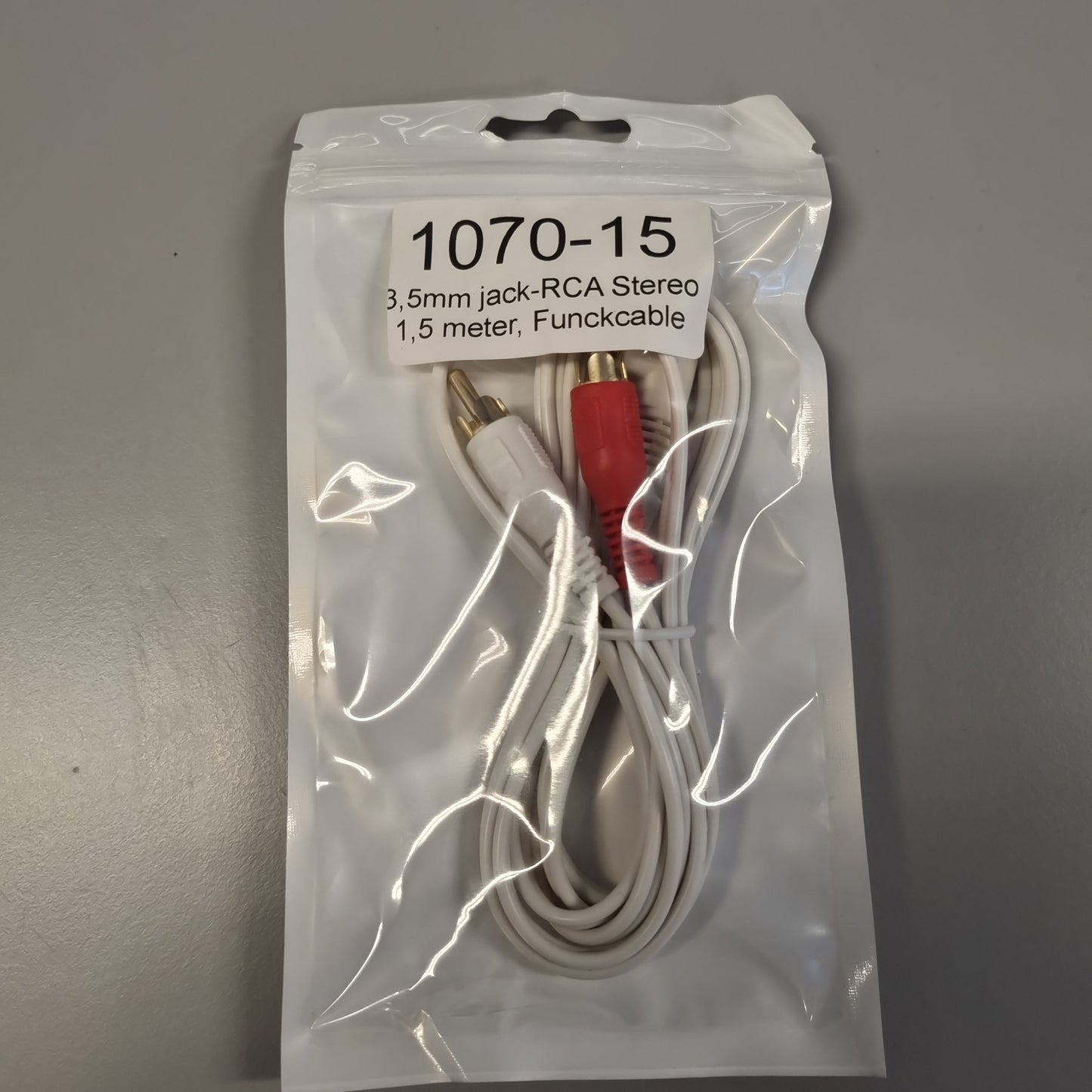 Aux minijack til rca 1,5 meter kabel