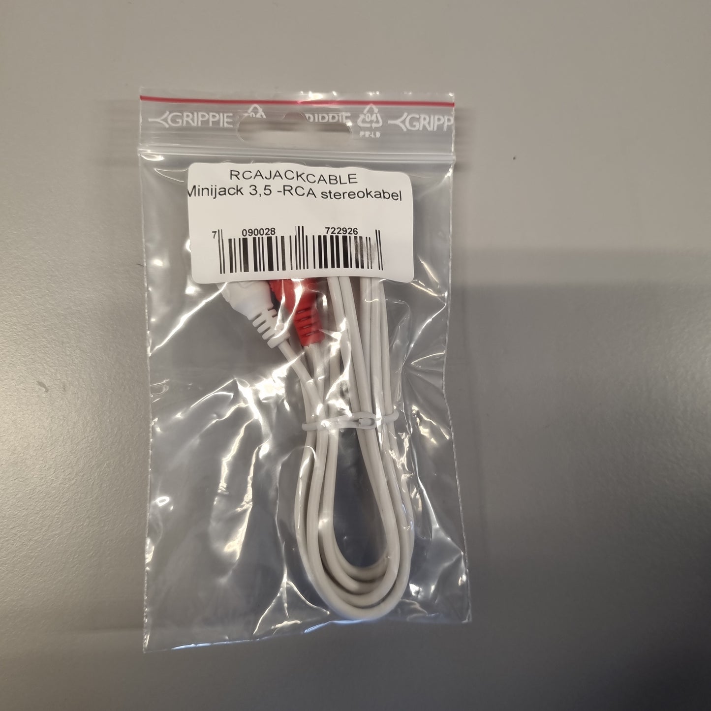 Aux minijack til rca 75cm kabel