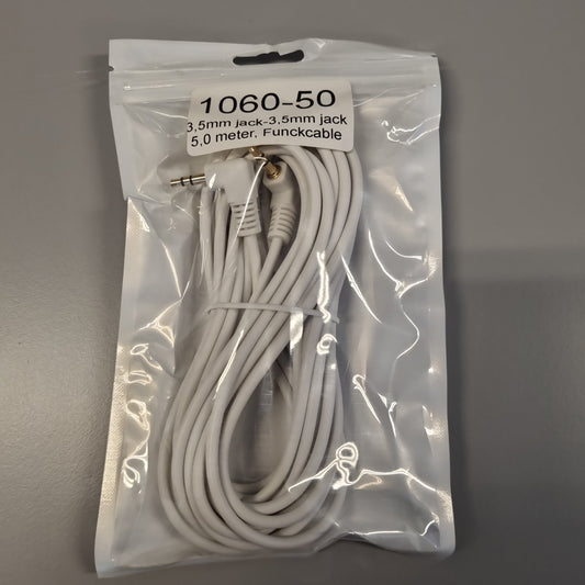 3,5mm Aux minijack 5 meter kabel