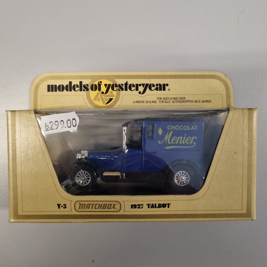 MATCHBOX : 1927 Talbot ( Models of Yesteryear © 1978 )