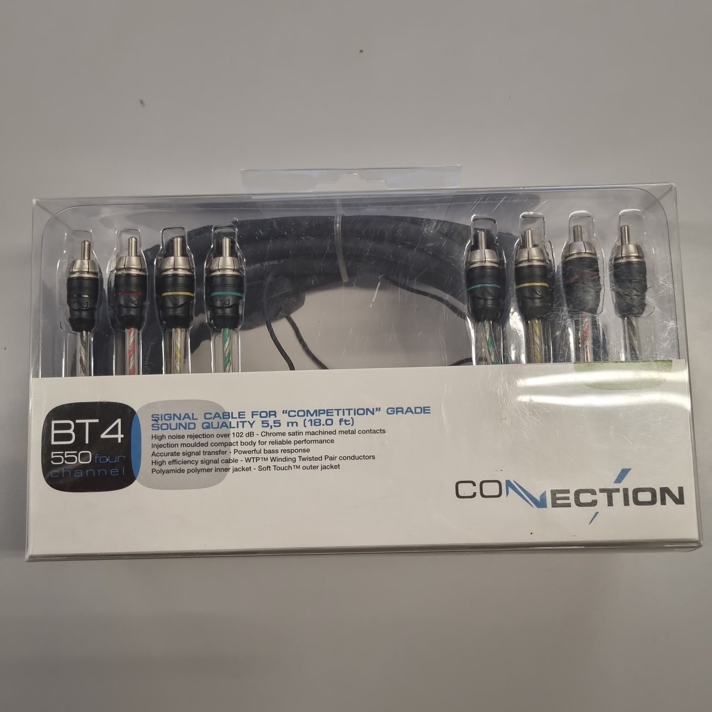 Audison Connection BT4 550. 4 kanals rca 5.5M "Competition" Grade