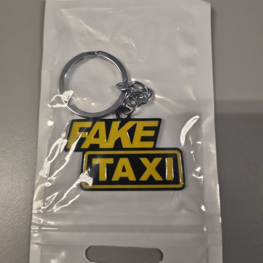 Nøkkelring med Fake Taxi logo