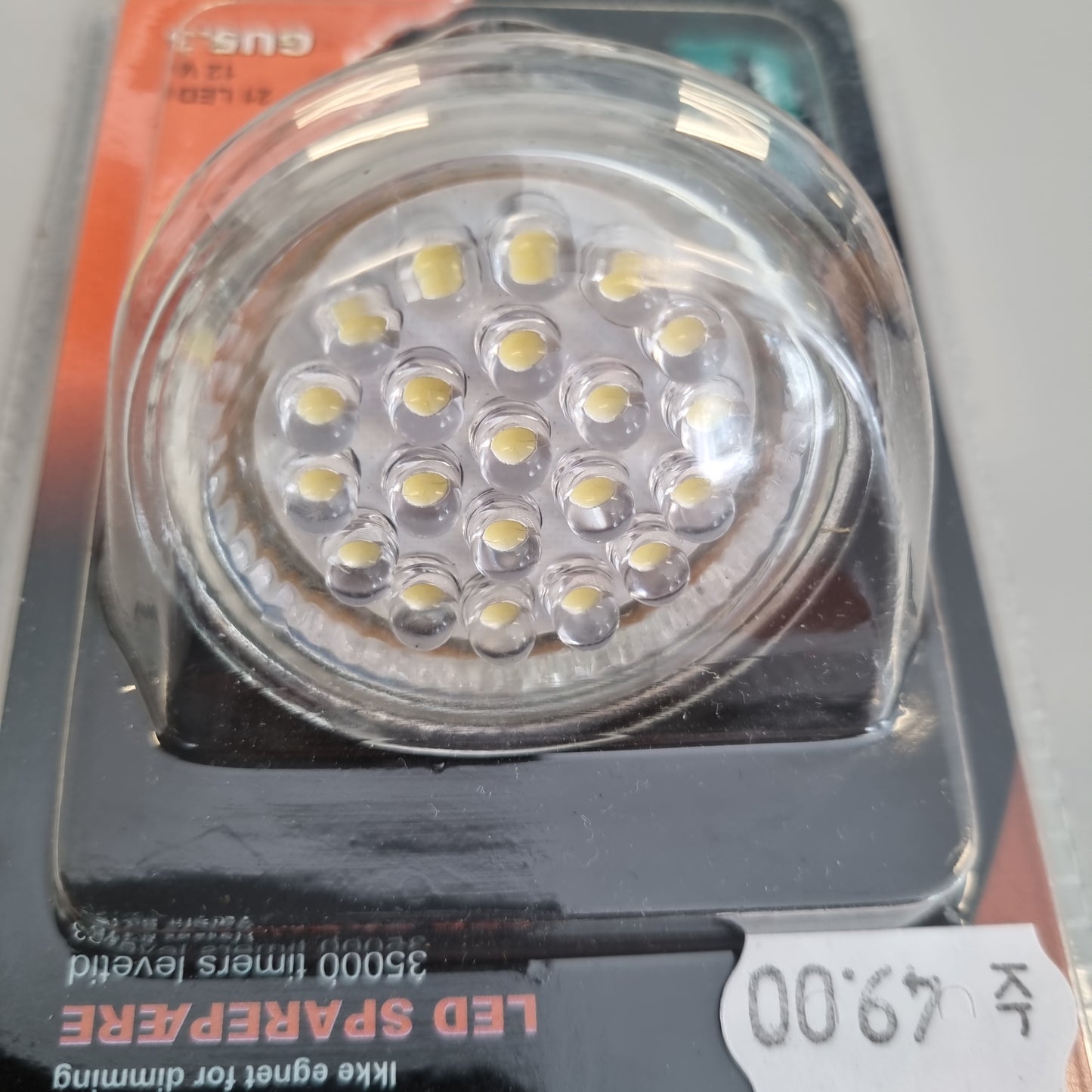 Lyspære LED 1,5W (25w) GU5.3 12v 21 LED (utsalg!)