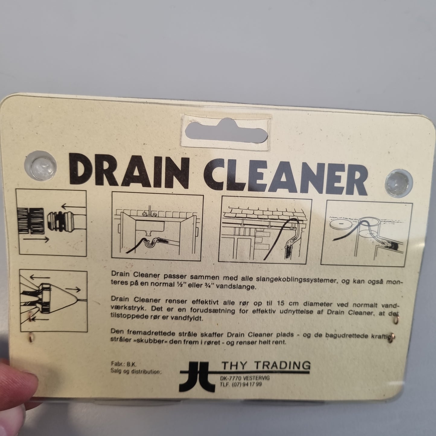 Drain Cleaner - dyse til hageslange (Utsalg!)