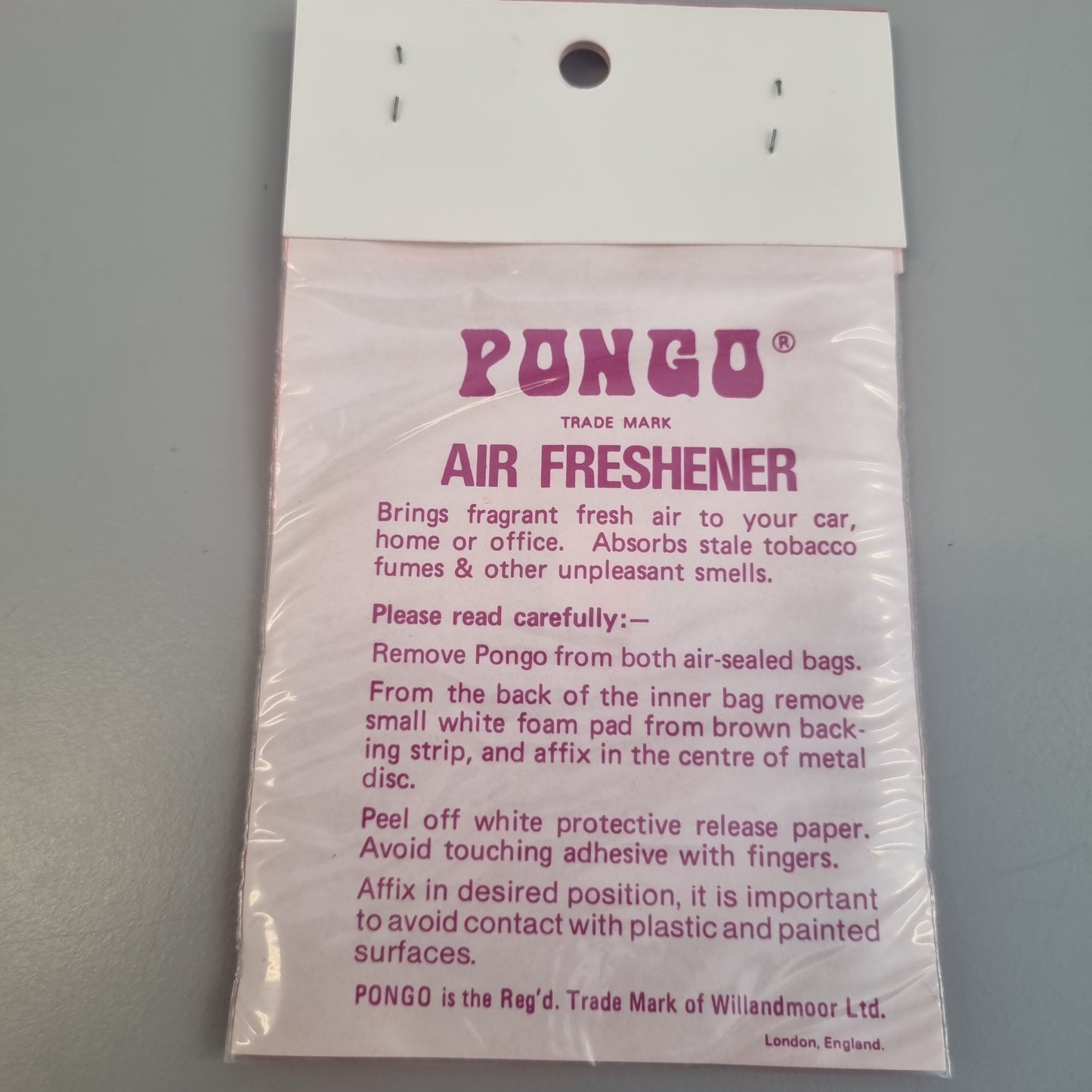 PONGO : fotball - (vintage 1970's) Luftfrisker