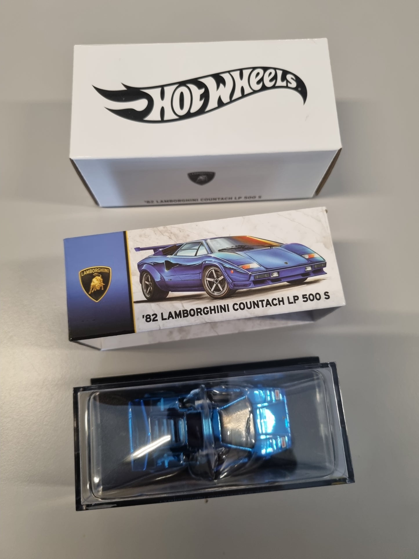 Hot wheels RLC Exclusive : '82 Lamborghini Countach LP 500 S (blå)