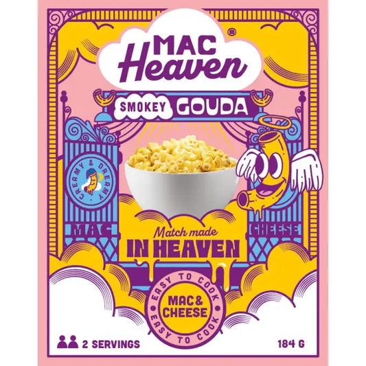 MAC & CHEESE MAC HEAVEN SMOKEY GOUDA 184g - Digg Hurtigmiddag!