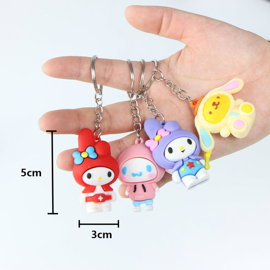 Nøkkelring SANRIO 3D gummi-figur