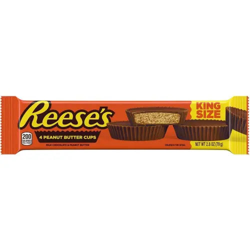 REESE'S 4 PEANUT BUTTER CUP KING SIZE BAR 79G