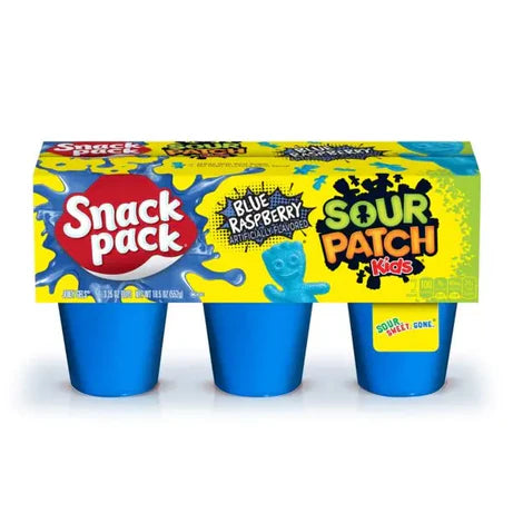 SOUR PATCH KIDS SNACK PACK BLUE RASPBERRY 6-PK 6x92g (kort dato)