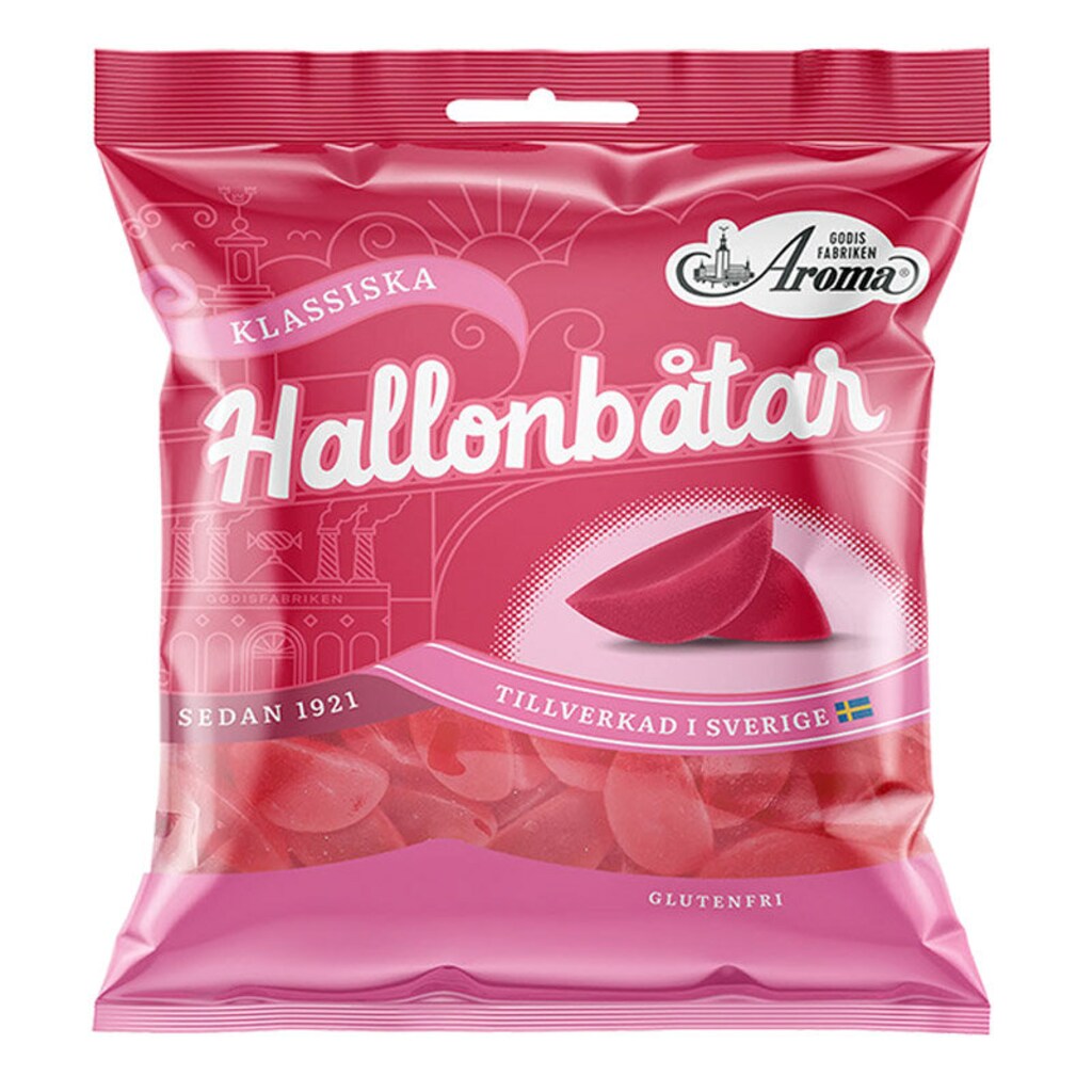 Aroma Hallon båtar (80g)