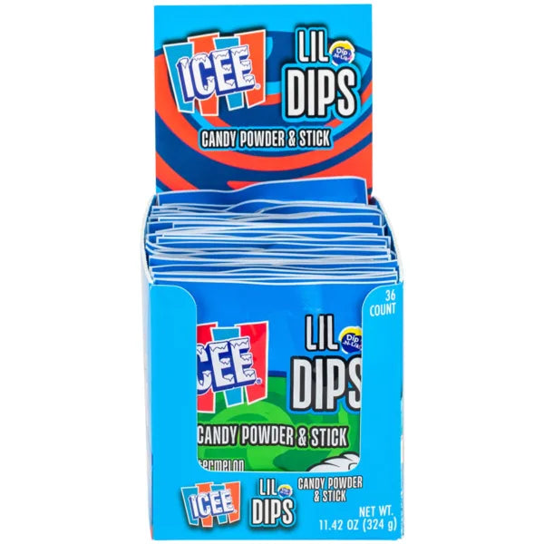 Icee dips candy powder and stick