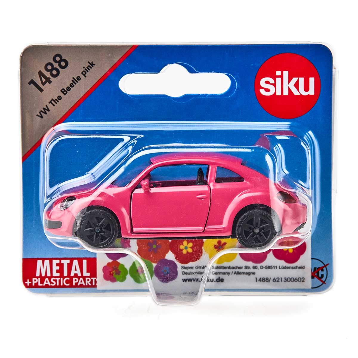 Siku : VW BEETLE + klistermerker (kan åpne dører)