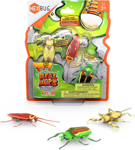 HEXBUG NANO REAL BUGS 3 PACK ( Realistiske bevegelige robot-insekter)