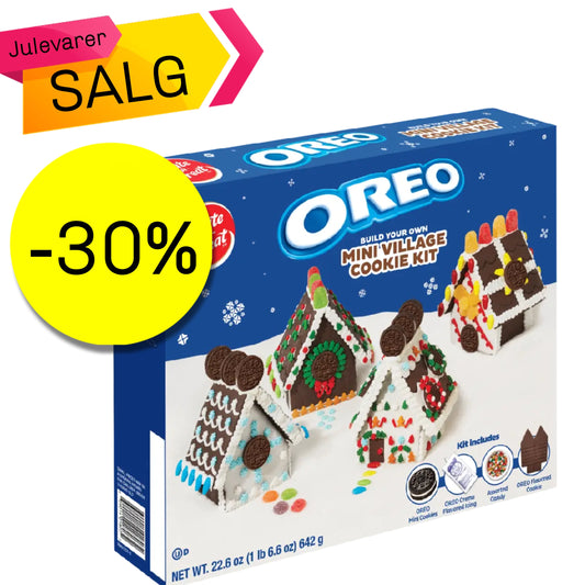 CREATE A TREAT OREO VILLAGE COOKIE KIT 642g - Bygg en magisk OREO-Julelandsby!