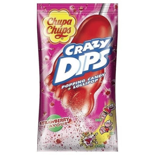 CHUPA CHUPS CRAZY DIPS STRAWBERRY 14g