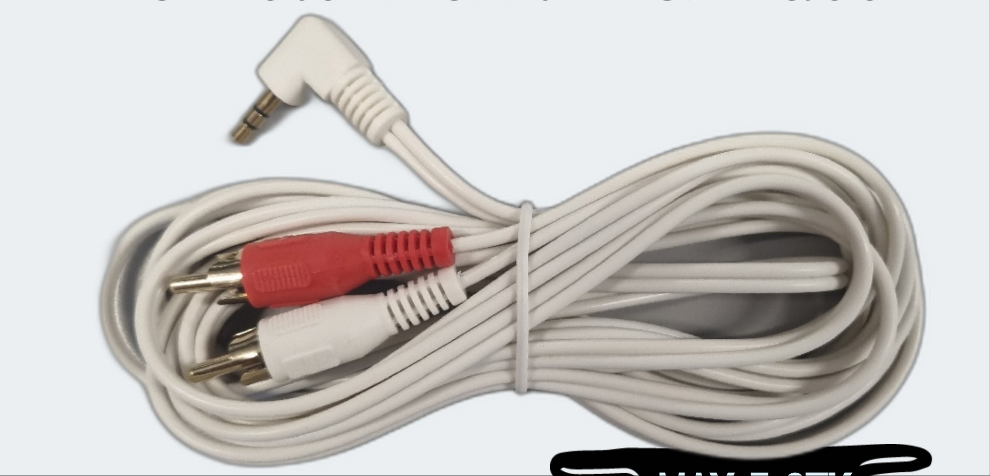 Aux minijack til rca 3 meter kabel