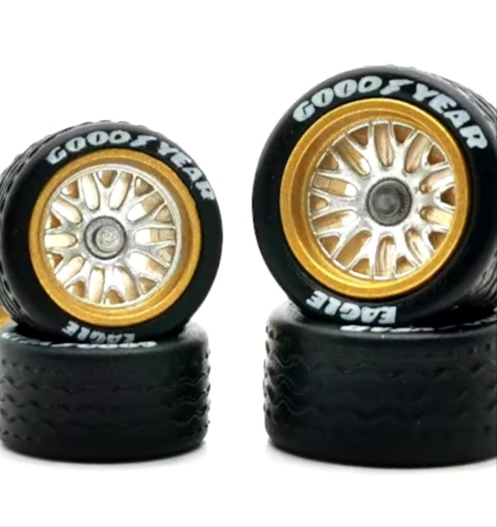 1/64 felger : BBS-Style Felger m/ "Good Year" dekk ( 10,8mm + 12,8mm )