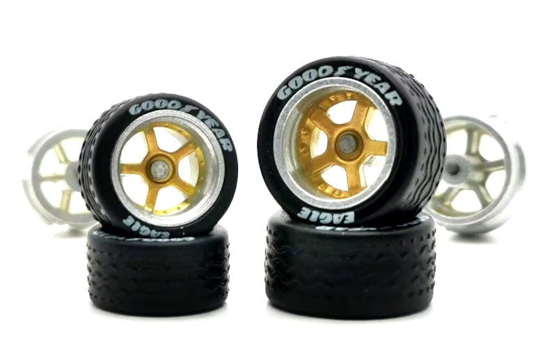 1/64 felger : 5 spoke Felger m/ "Good Year" dekk ( 10,8mm + 12,8mm )