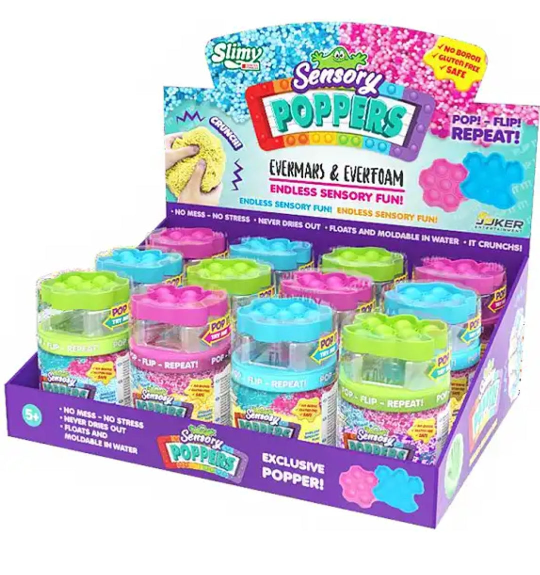 SLIMY POPPERS EVERFOAM ( perlete skum-aktig slim + poppit leke )