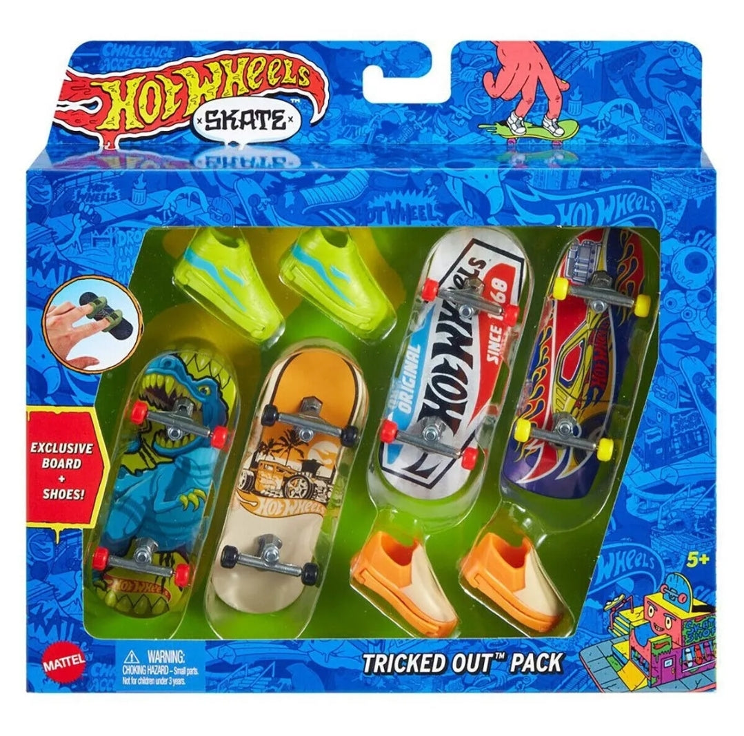 HotWheels Skate 4 pack :  Tricked Out Pack