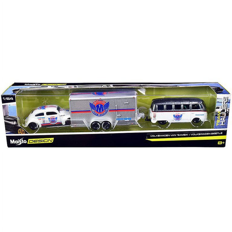 Maisto Design : Team Hauler VW Bug + VW T1 Samba + Biltransporter