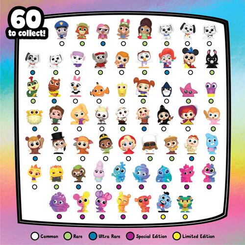 Disney Doorables Mini Peek Technicolor ( 2 - 3 samlefigurer pr pakke )