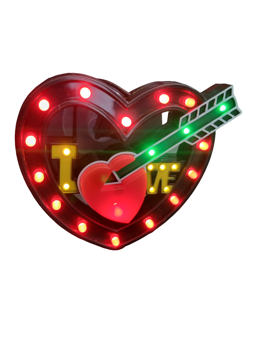 12V Love-Hjerte med LED lys