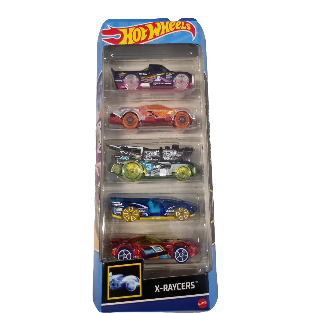 Hot Wheels 5 pack : X-Raycers (Loco motorin m.fler)