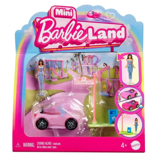 Mattel Mini BarbieLand : Color Change Convertible + mini dukke