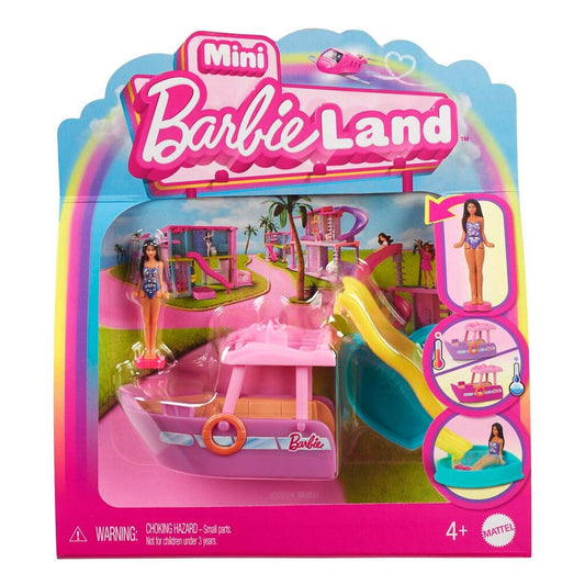 Mattel Mini BarbieLand : Color Change Dreamboat + mini dukke og tilbehør