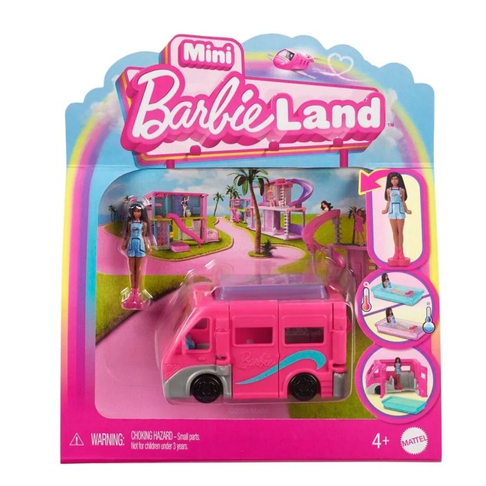 Mattel Mini BarbieLand : Dreamcamper + mini dukke