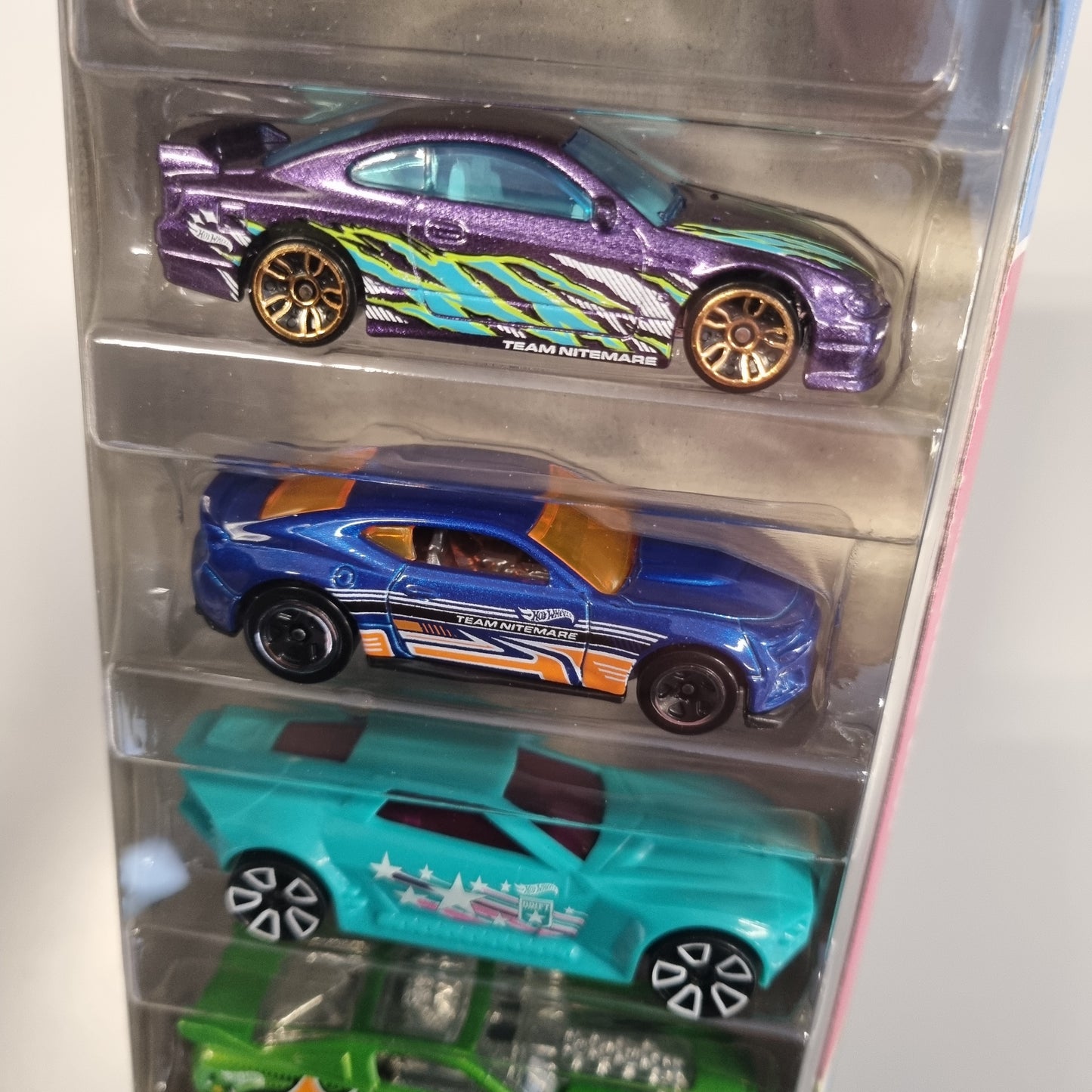 Hot Wheels 5 pack : HW Drift (Nissan Silvia S15 , Ford Mustang , Camaro , m.fler)