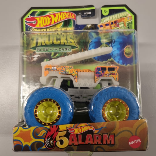 Hot wheels Monster Trucks : Glow In The Dark : 5 Alarm