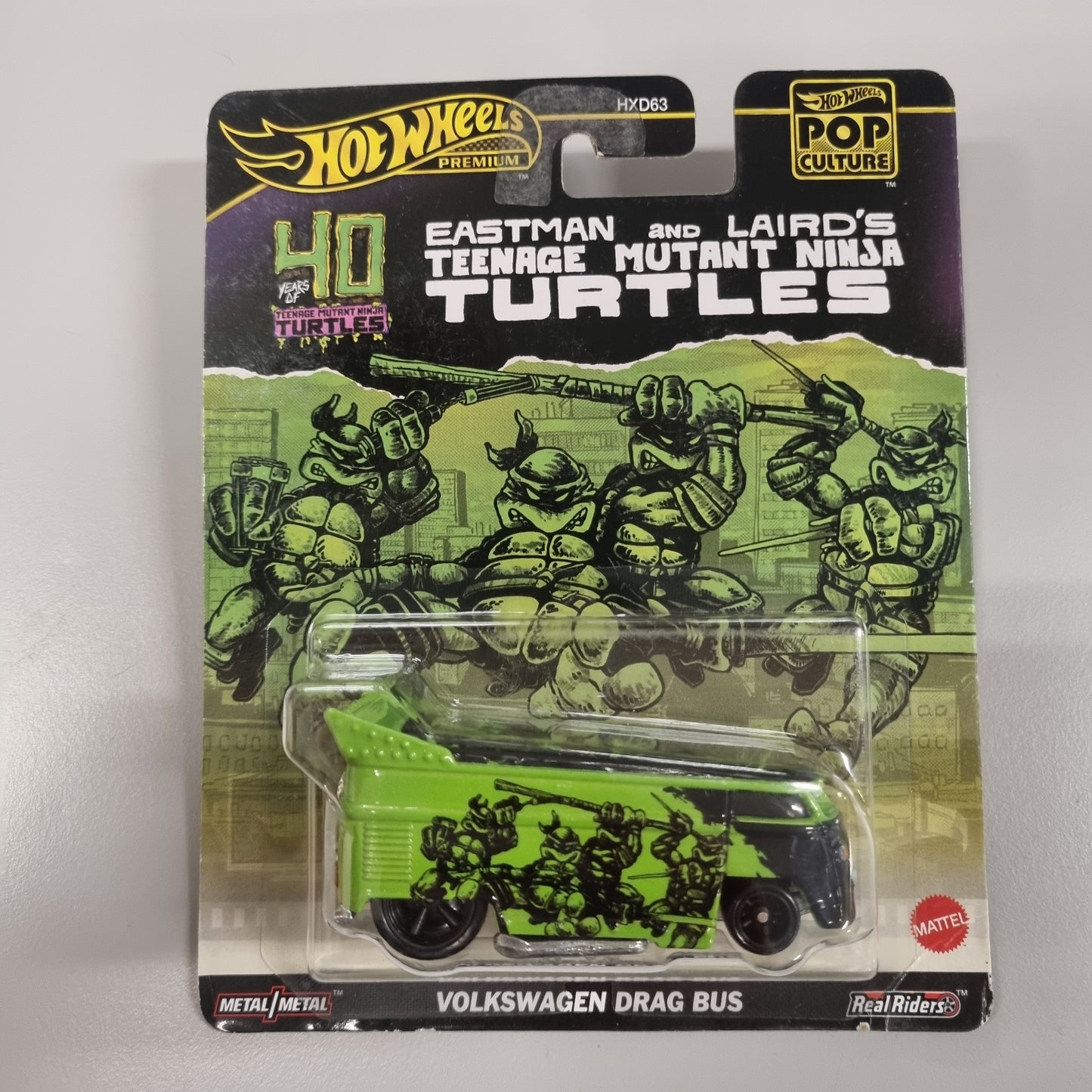 Hot wheels Premium : Volkswagen Drag Bus (TMNT Turtles)