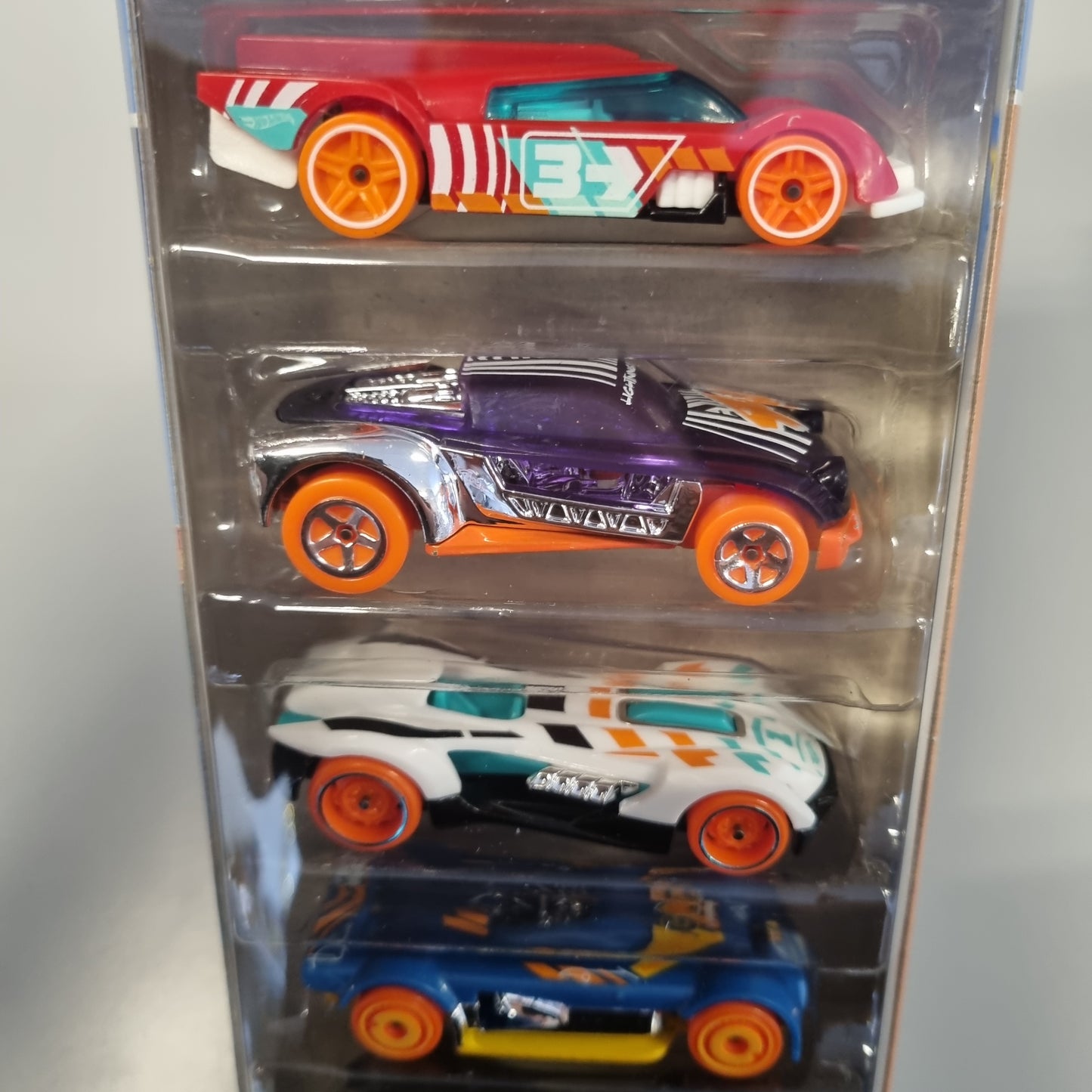 Hot Wheels 5 pack : Track Builder (Lightning Bug , Roadster Bite m.fler)