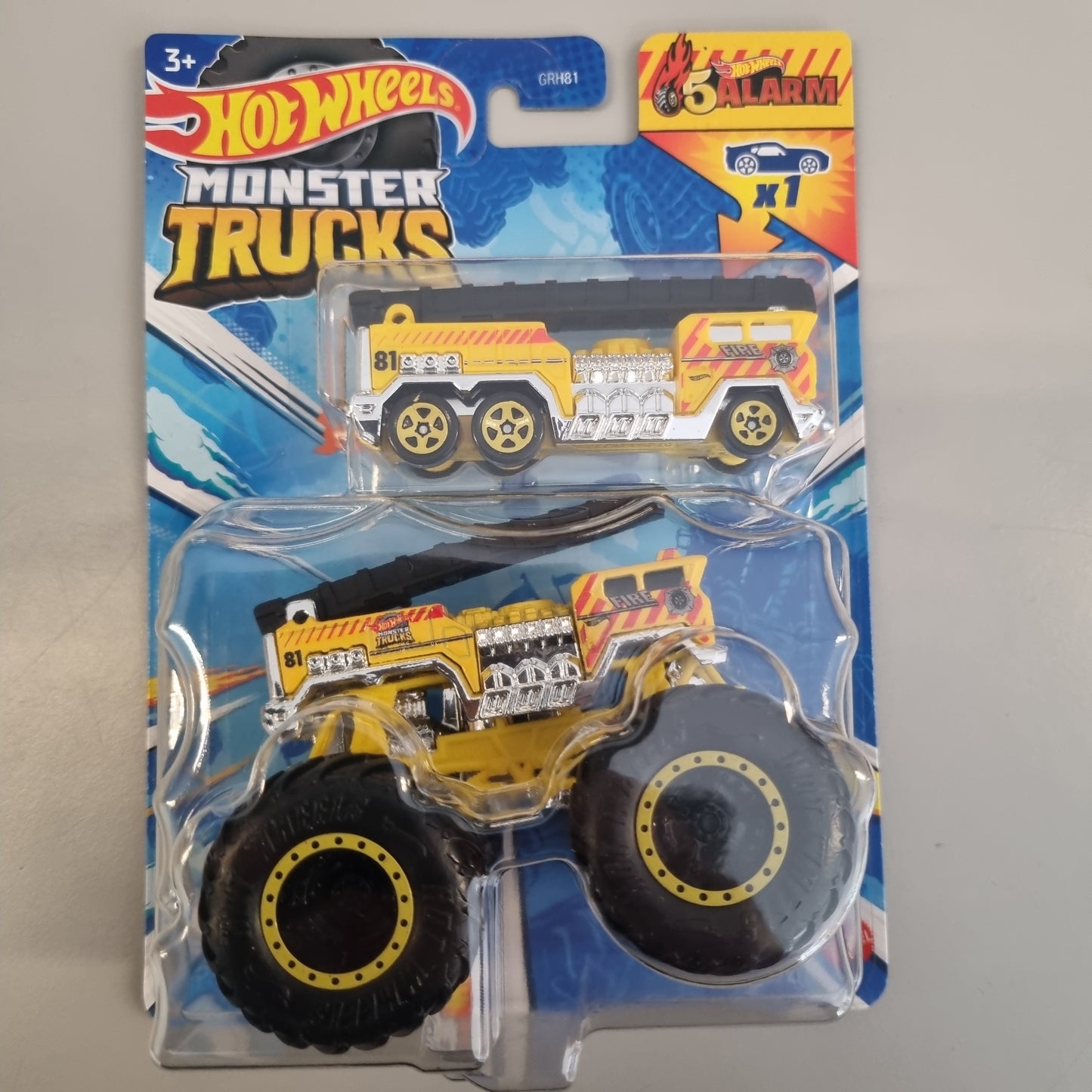 Hot wheels Monster Trucks : Truck & Car : 5 Alarm