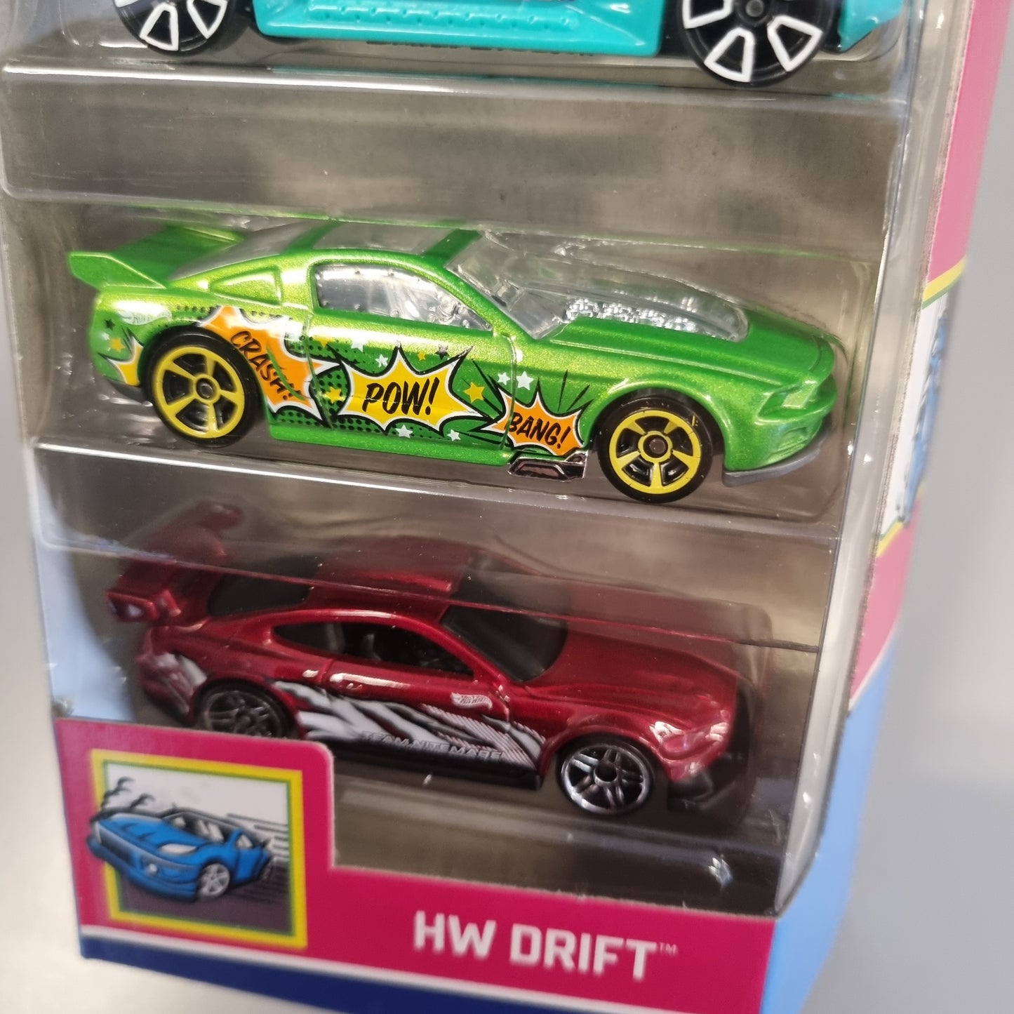 Hot Wheels 5 pack : HW Drift (Nissan Silvia S15 , Ford Mustang , Camaro , m.fler)