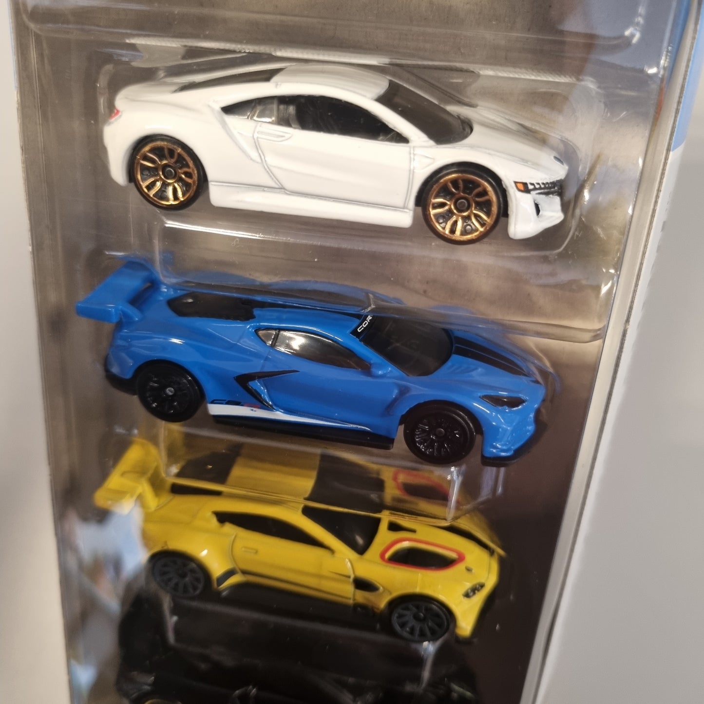 Hot Wheels 5 pack : HW Motor Show (McLaren Senna , Acura NSX , Corvette , Jaguar , m.fler)