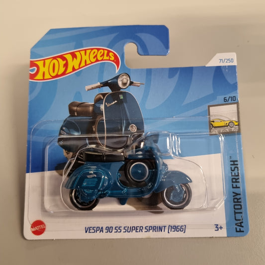 Hot Wheels : Vespa 90SS Super Sprint (1966) blå