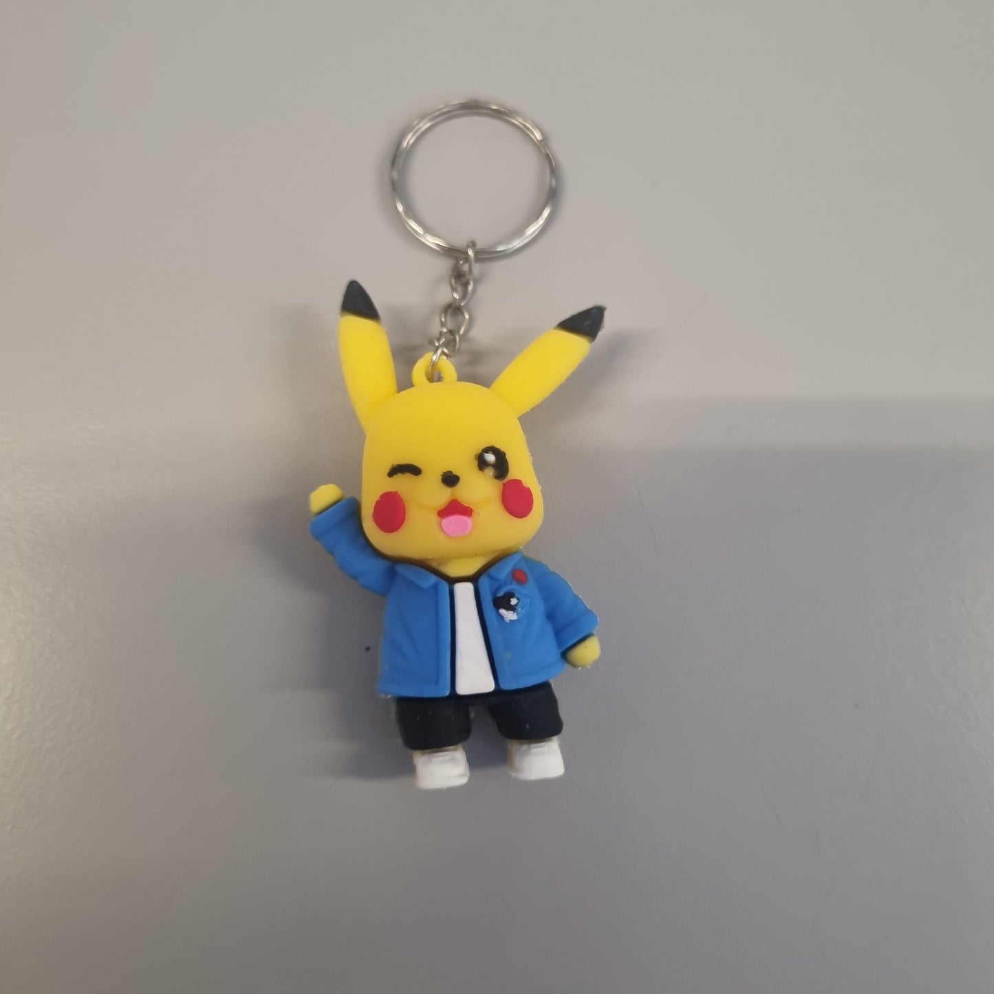 Nøkkelring Pikachu 3D gummi-figur