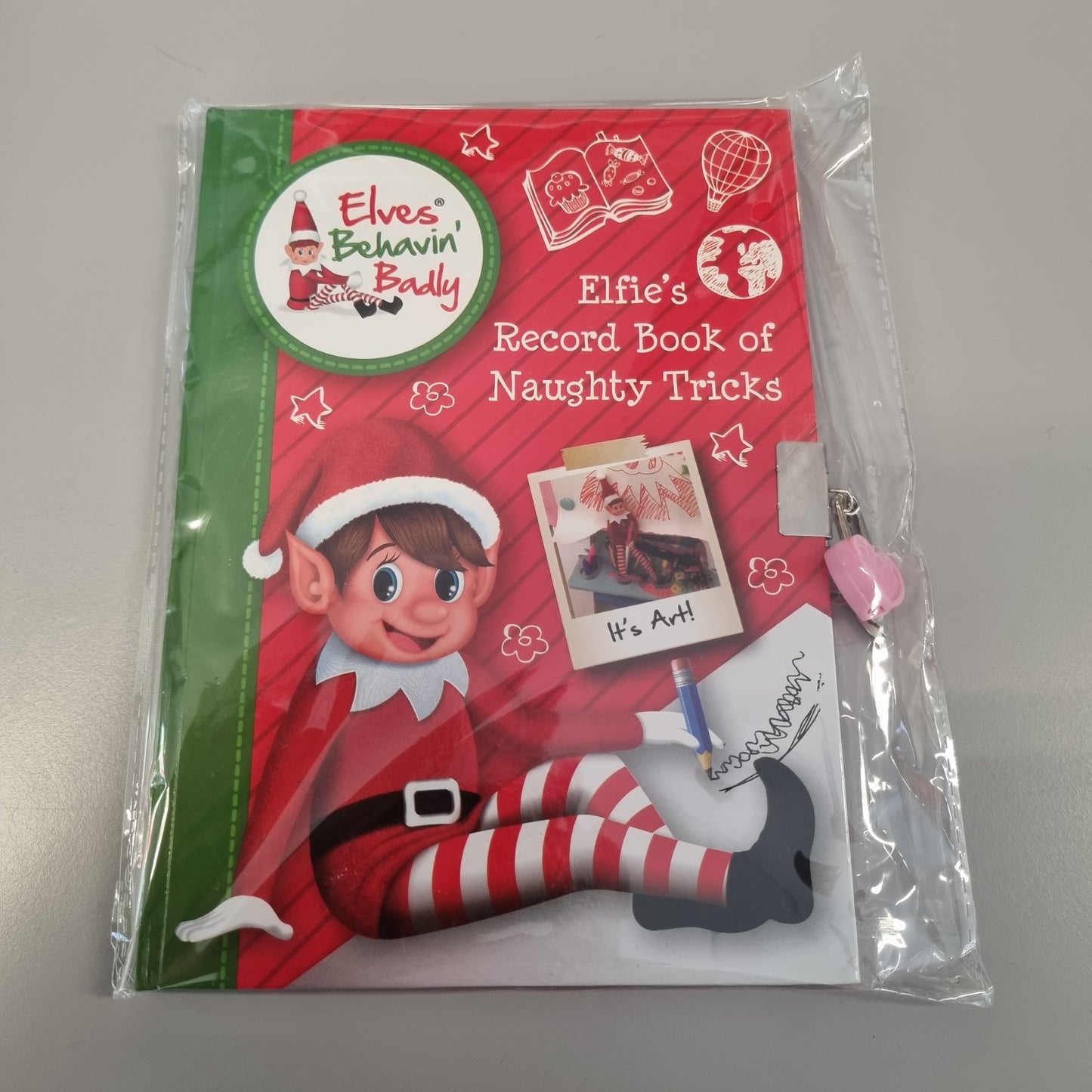 Elves behavin badly - Elfie's Record book of Naughty Tricks