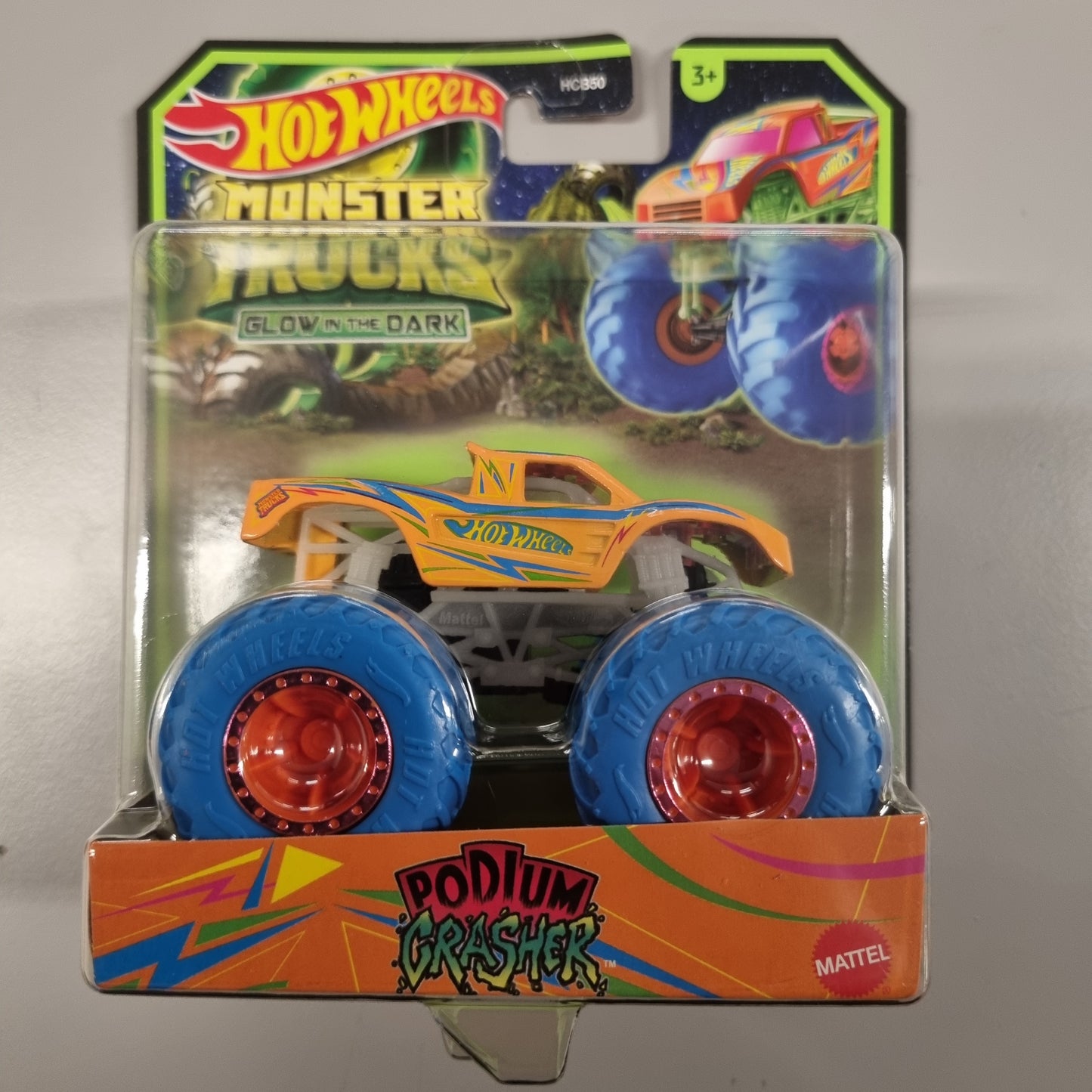 Hot wheels Monster Trucks : Glow In The Dark : Podium Crasher