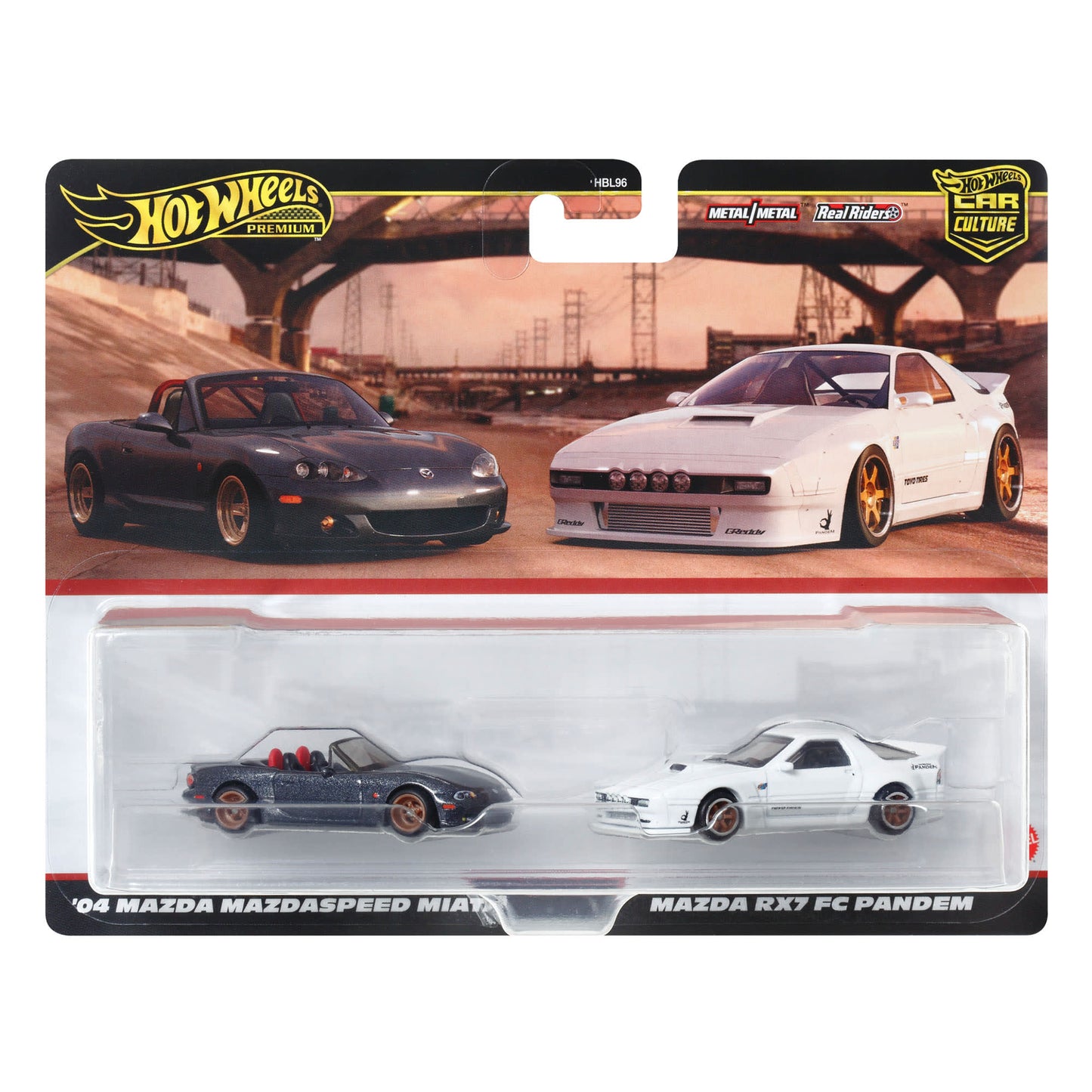 Hot wheels Premium : Mazda 2 pack Miata/RX7